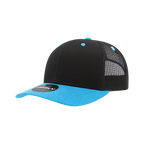 6 Panel Mid Profile Structured Cotton Blend Trucker