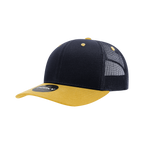 6 Panel Mid Profile Structured Cotton Blend Trucker