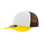 6 Panel Mid Profile Structured Cotton Blend Trucker