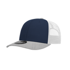 6 Panel Mid Profile Structured Cotton Blend Trucker