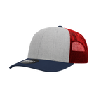 6 Panel Mid Profile Structured Cotton Blend Trucker