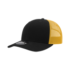 6 Panel Mid Profile Structured Cotton Blend Trucker