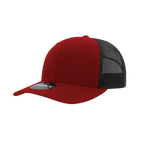 6 Panel Mid Profile Structured Cotton Blend Trucker