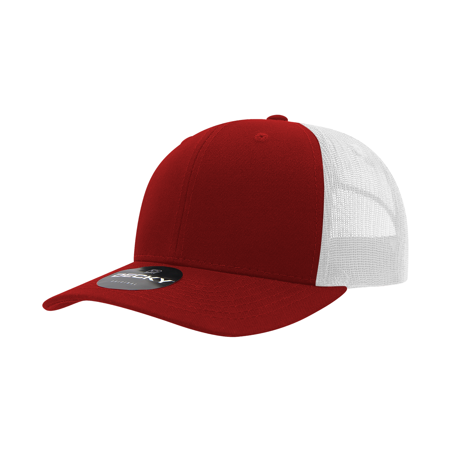 6 Panel Mid Profile Structured Cotton Blend Trucker