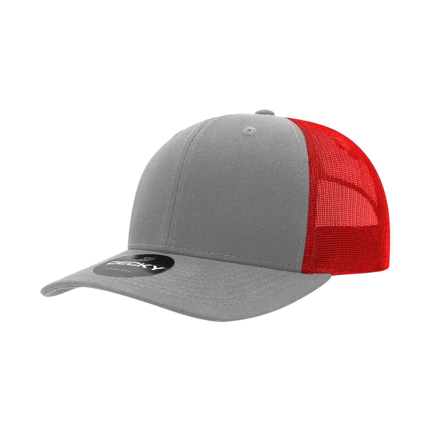 6 Panel Mid Profile Structured Cotton Blend Trucker