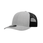 6 Panel Mid Profile Structured Cotton Blend Trucker