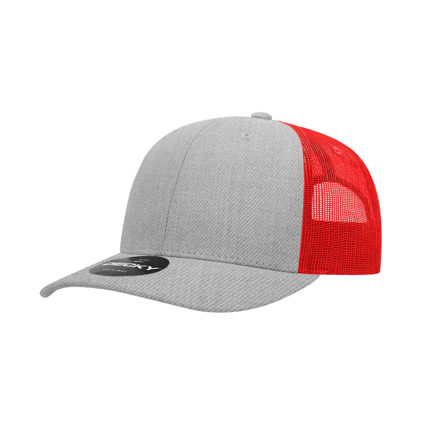 6 Panel Mid Profile Structured Cotton Blend Trucker