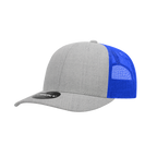 6 Panel Mid Profile Structured Cotton Blend Trucker