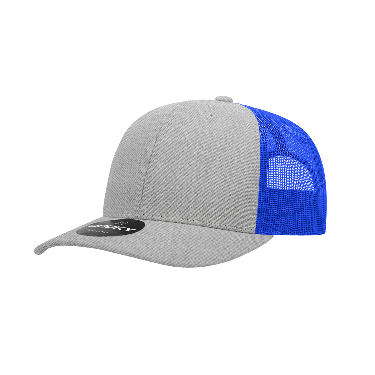 6 Panel Mid Profile Structured Cotton Blend Trucker