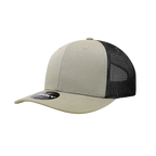 6 Panel Mid Profile Structured Cotton Blend Trucker