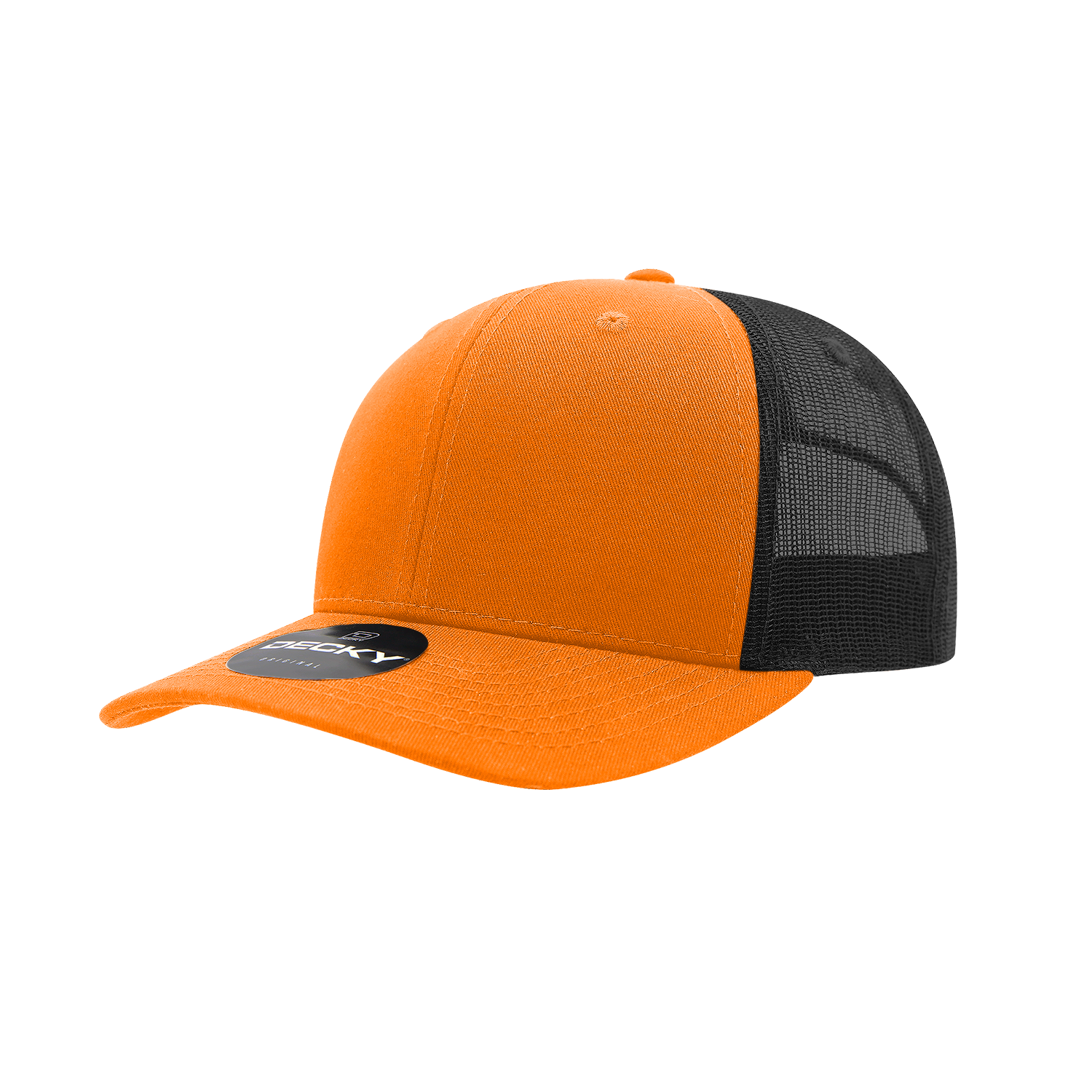 6 Panel Mid Profile Structured Cotton Blend Trucker