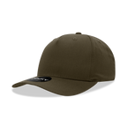 5 Panel Mid Profile Structured Cotton Blend Cap