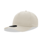 5 Panel Mid Profile Structured Cotton Blend Cap
