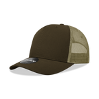 5 Panel Mid Profile Structured Cotton Blend Trucker