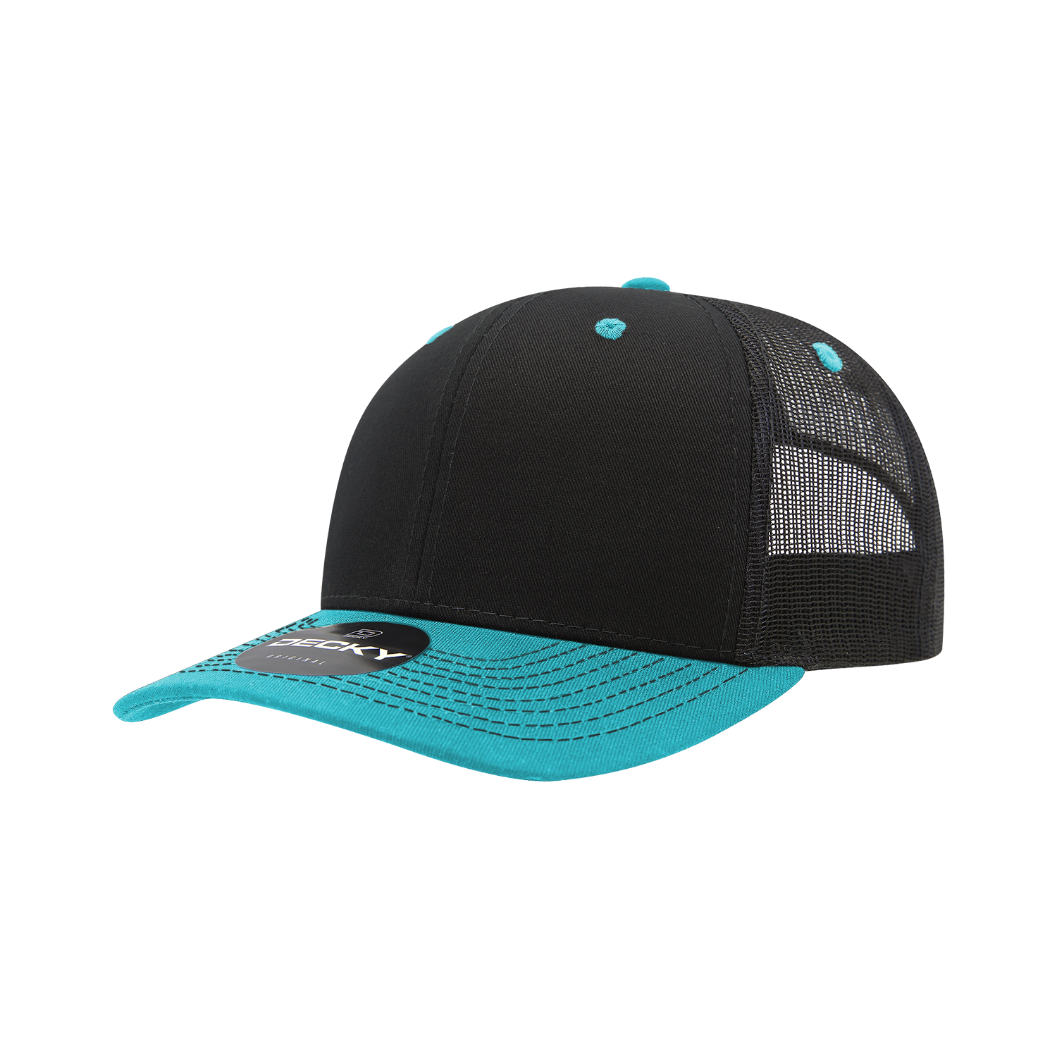 6 Panel Mid Profile Structured Contra-Stitch Trucker