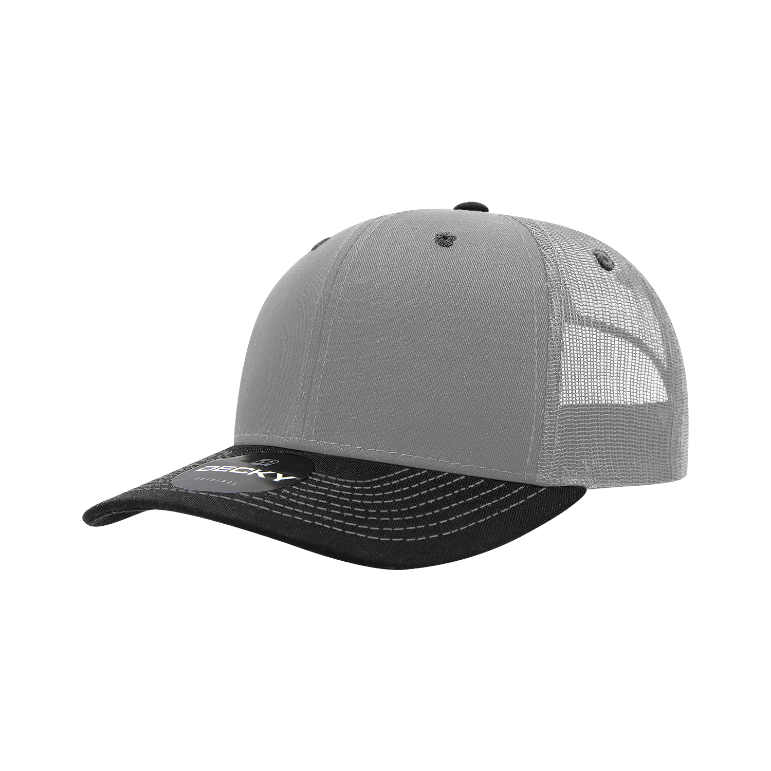 6 Panel Mid Profile Structured Contra-Stitch Trucker