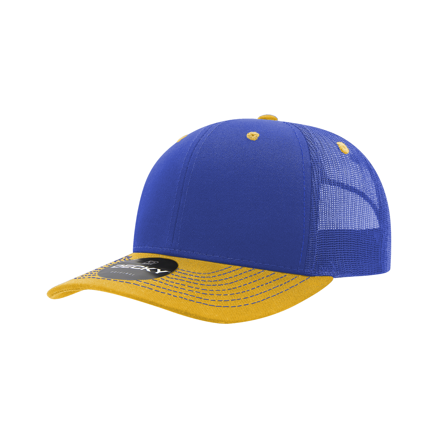 6 Panel Mid Profile Structured Contra-Stitch Trucker