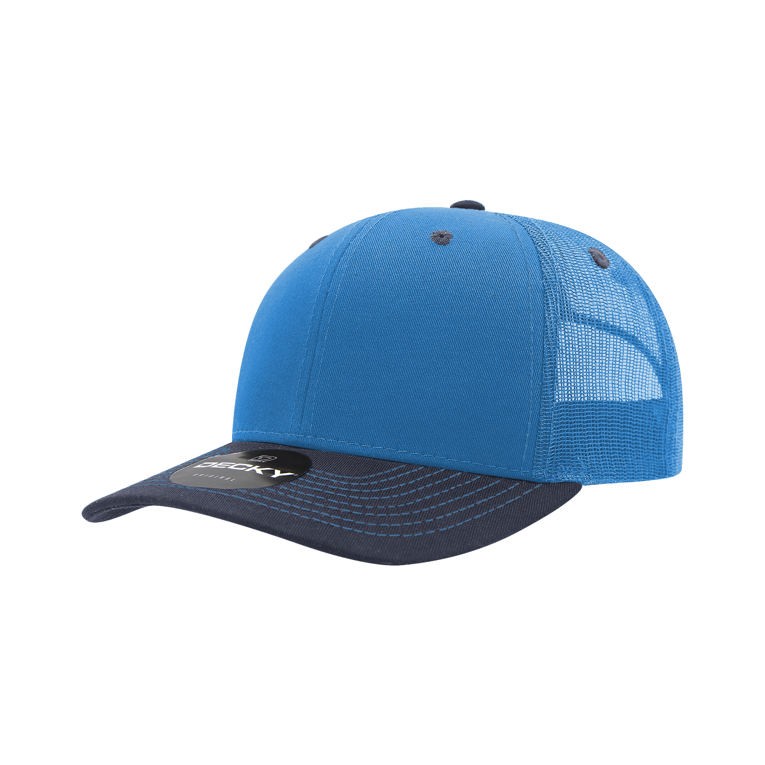 6 Panel Mid Profile Structured Contra-Stitch Trucker