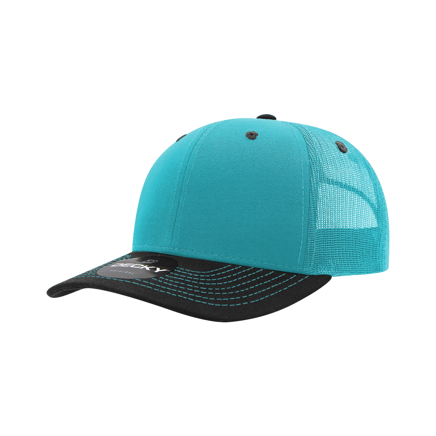 6 Panel Mid Profile Structured Contra-Stitch Trucker