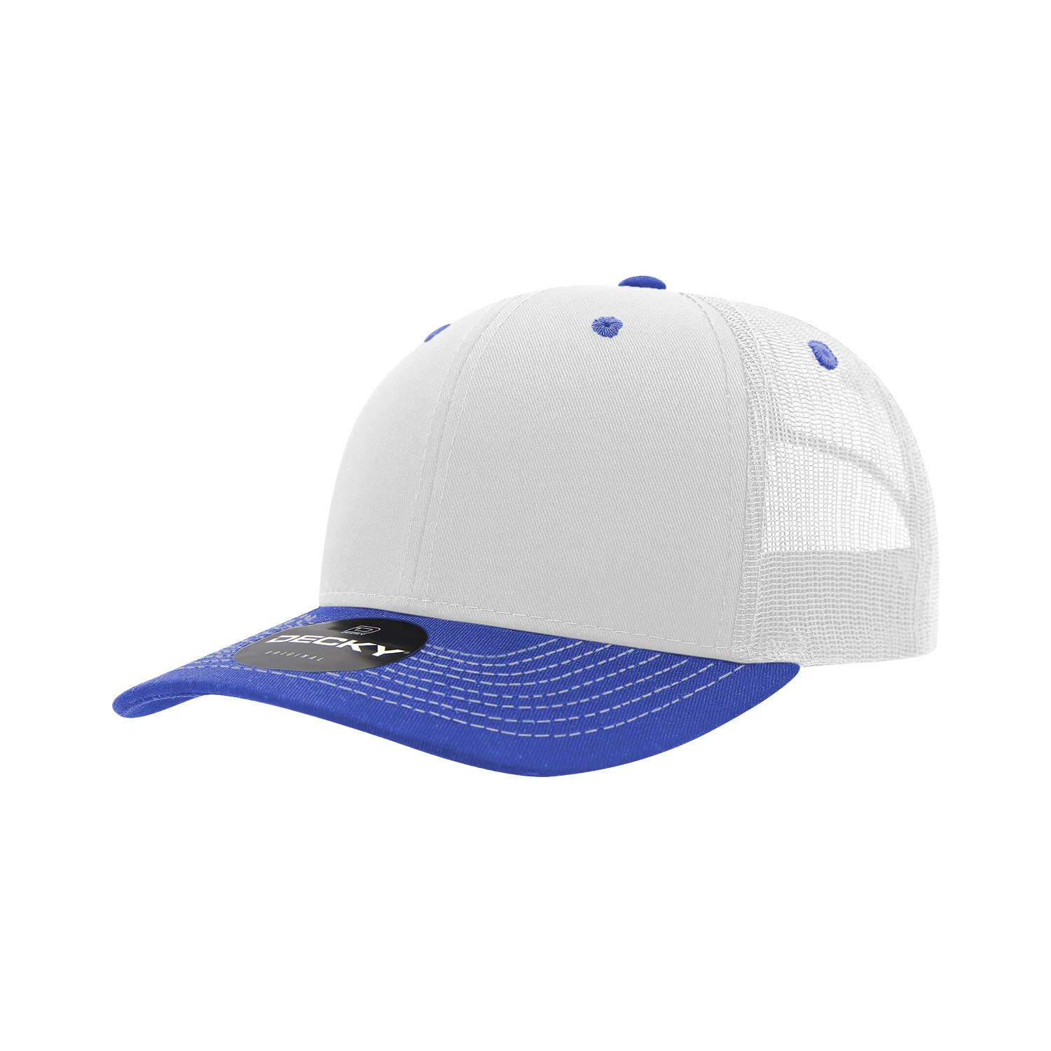 6 Panel Mid Profile Structured Contra-Stitch Trucker