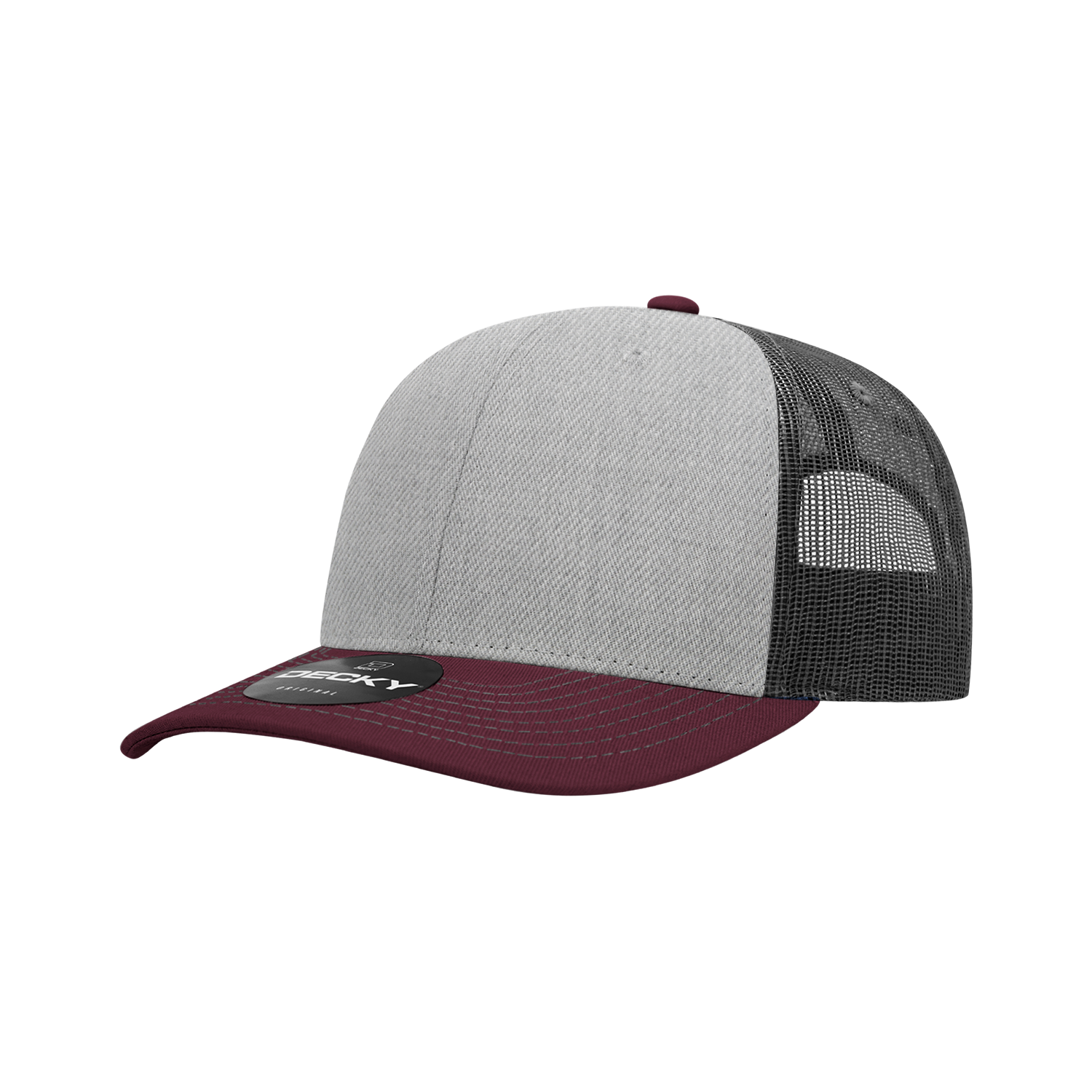6 Panel Mid Profile Structured Contra-Stitch Trucker
