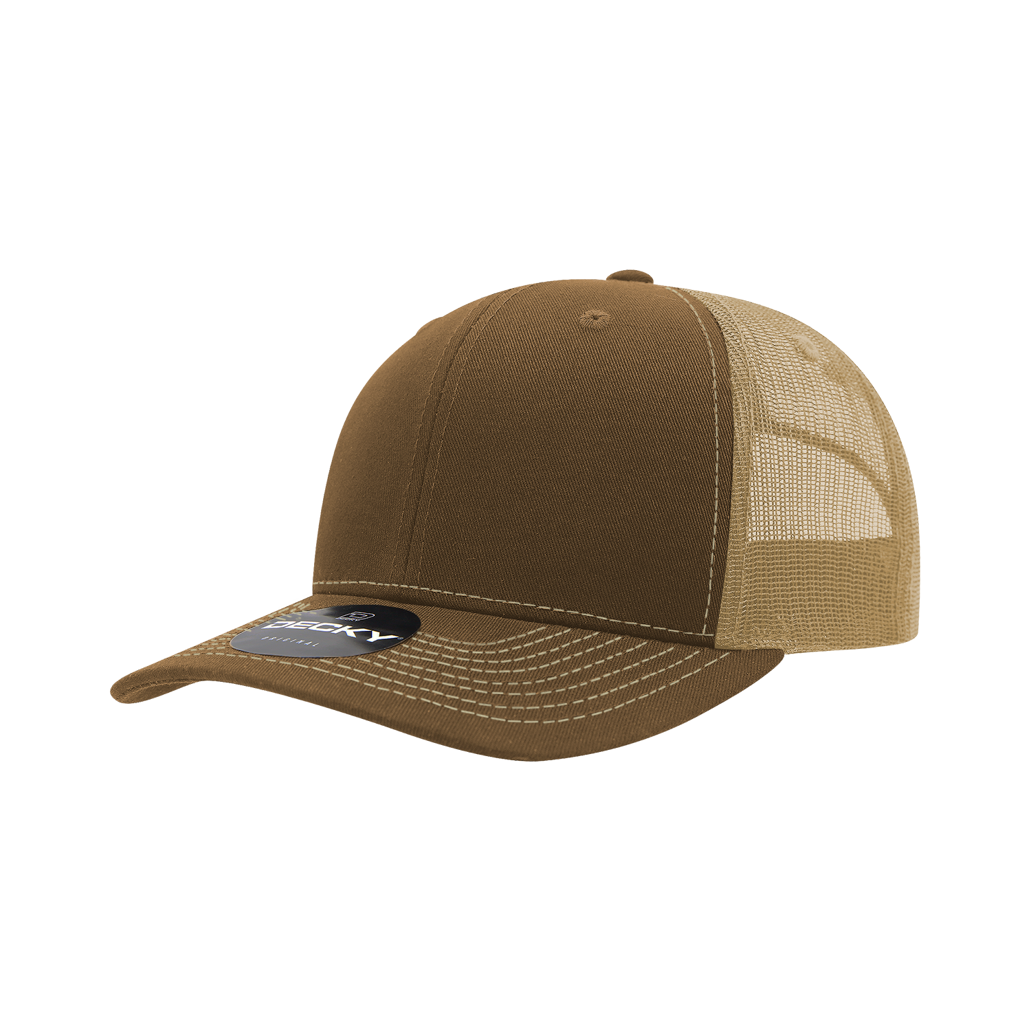 6 Panel Mid Profile Structured Contra-Stitch Trucker