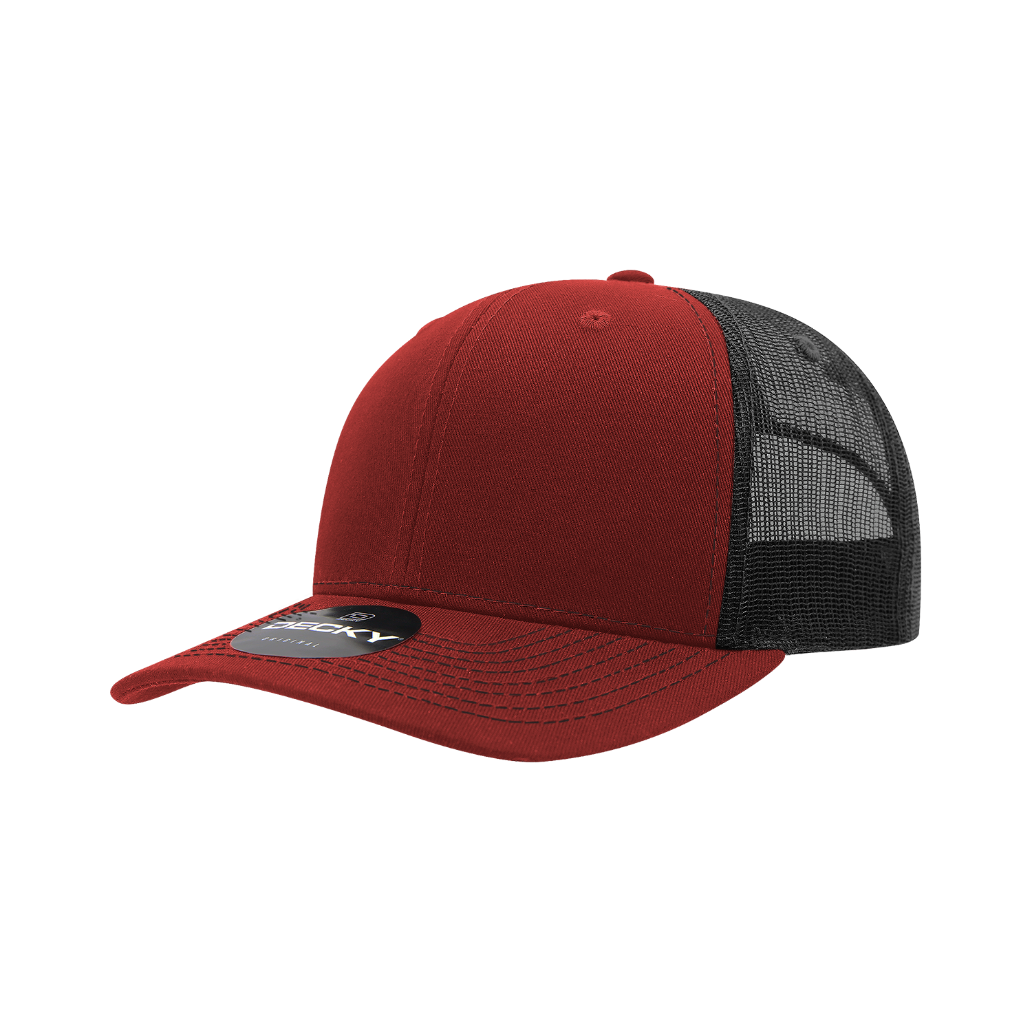 6 Panel Mid Profile Structured Contra-Stitch Trucker