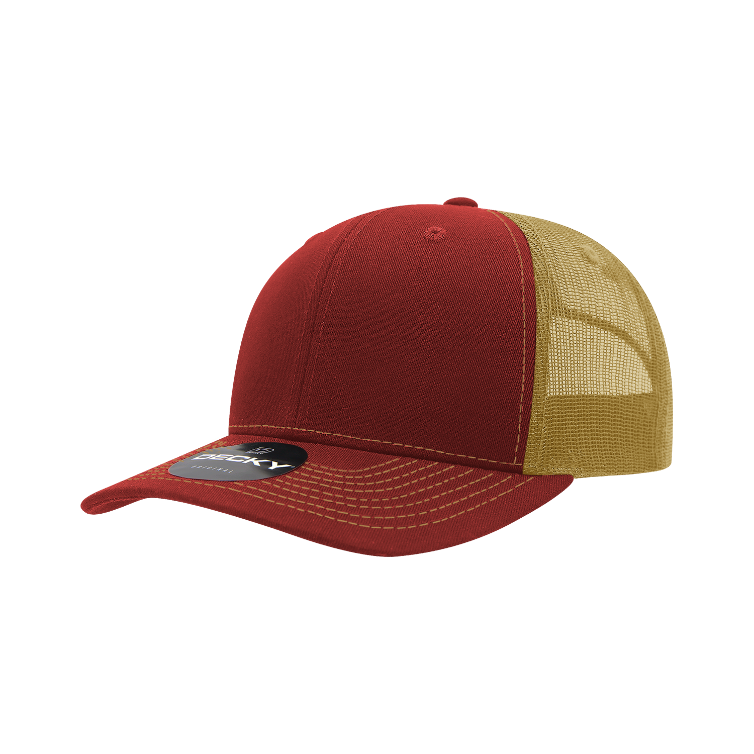 6 Panel Mid Profile Structured Contra-Stitch Trucker