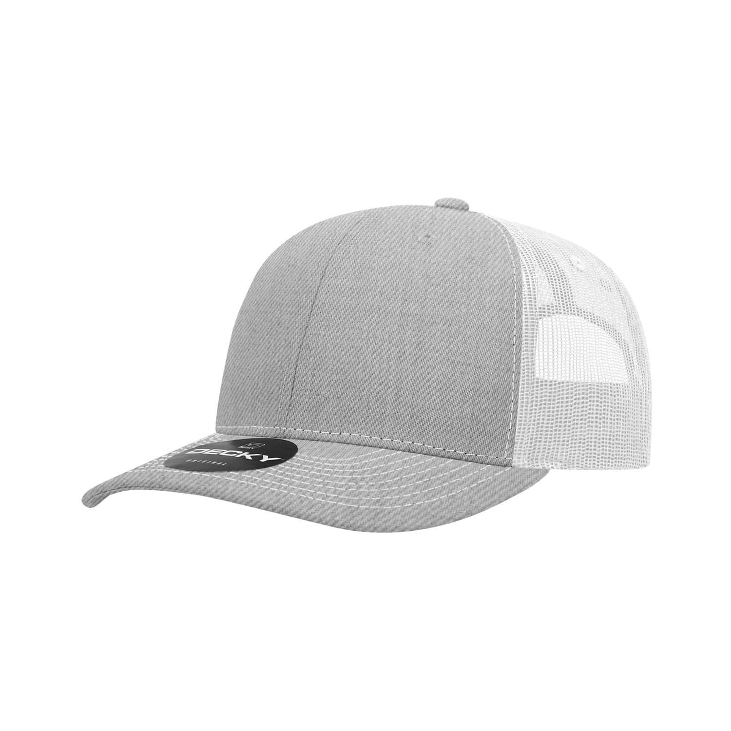 6 Panel Mid Profile Structured Contra-Stitch Trucker