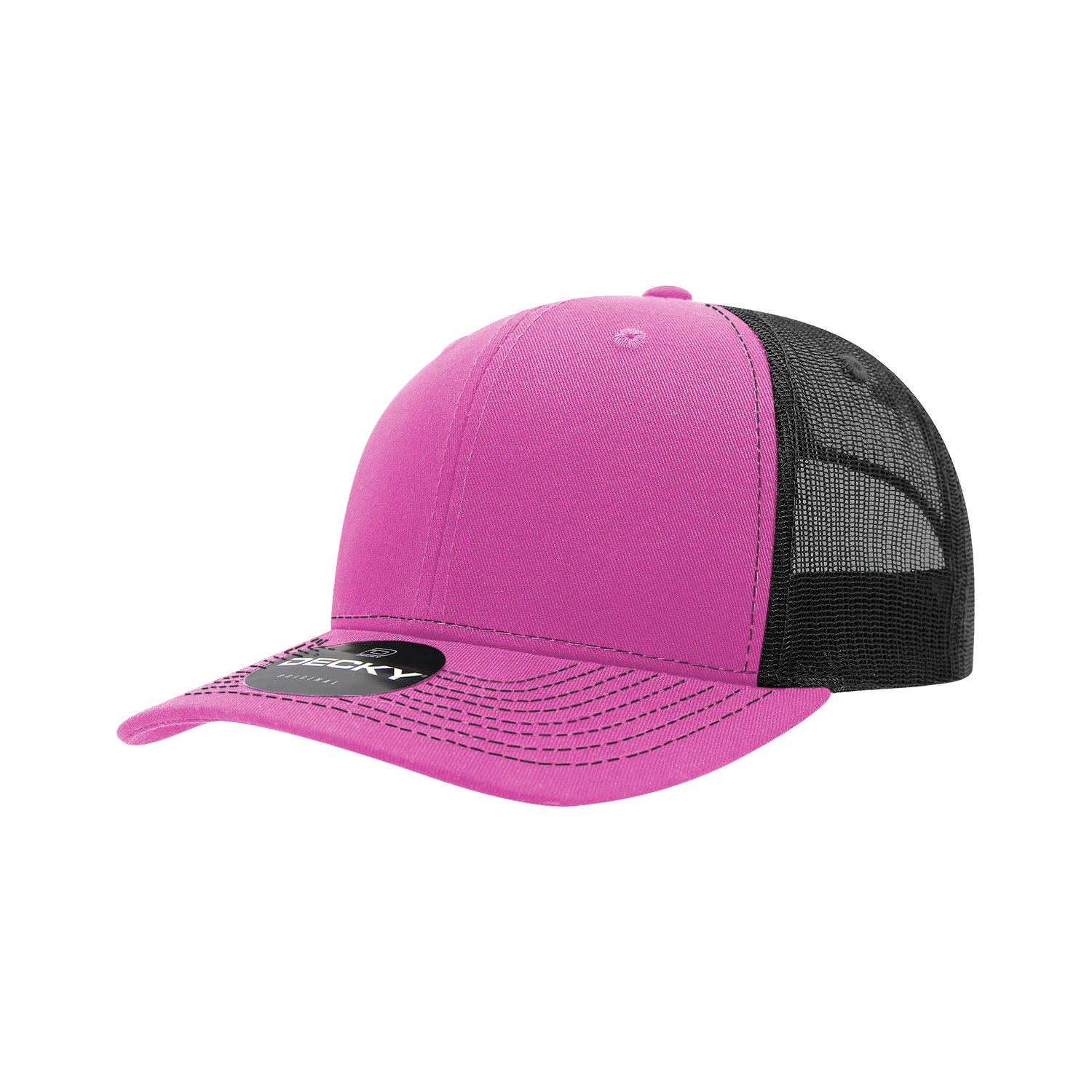 6 Panel Mid Profile Structured Contra-Stitch Trucker