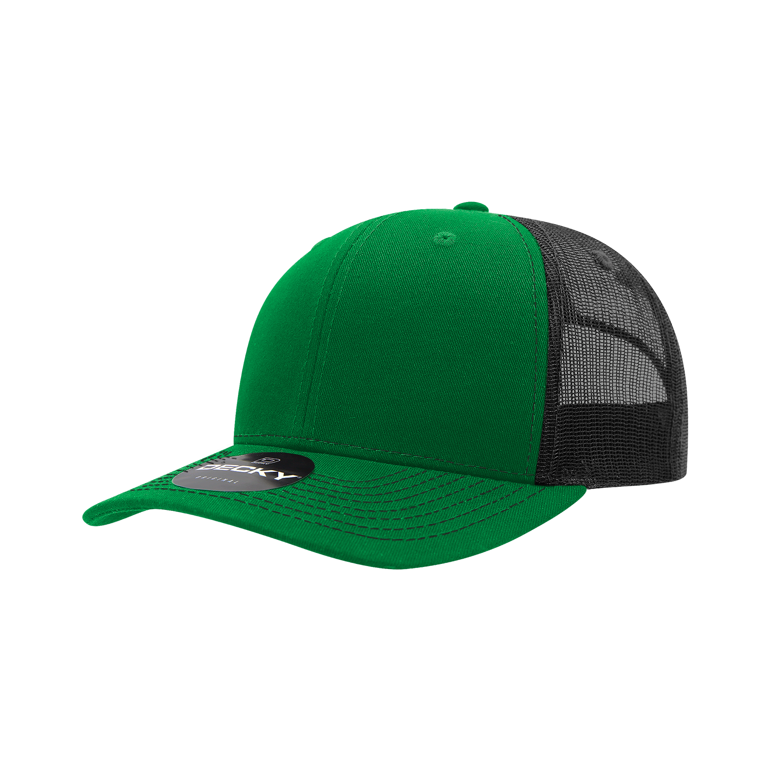 6 Panel Mid Profile Structured Contra-Stitch Trucker