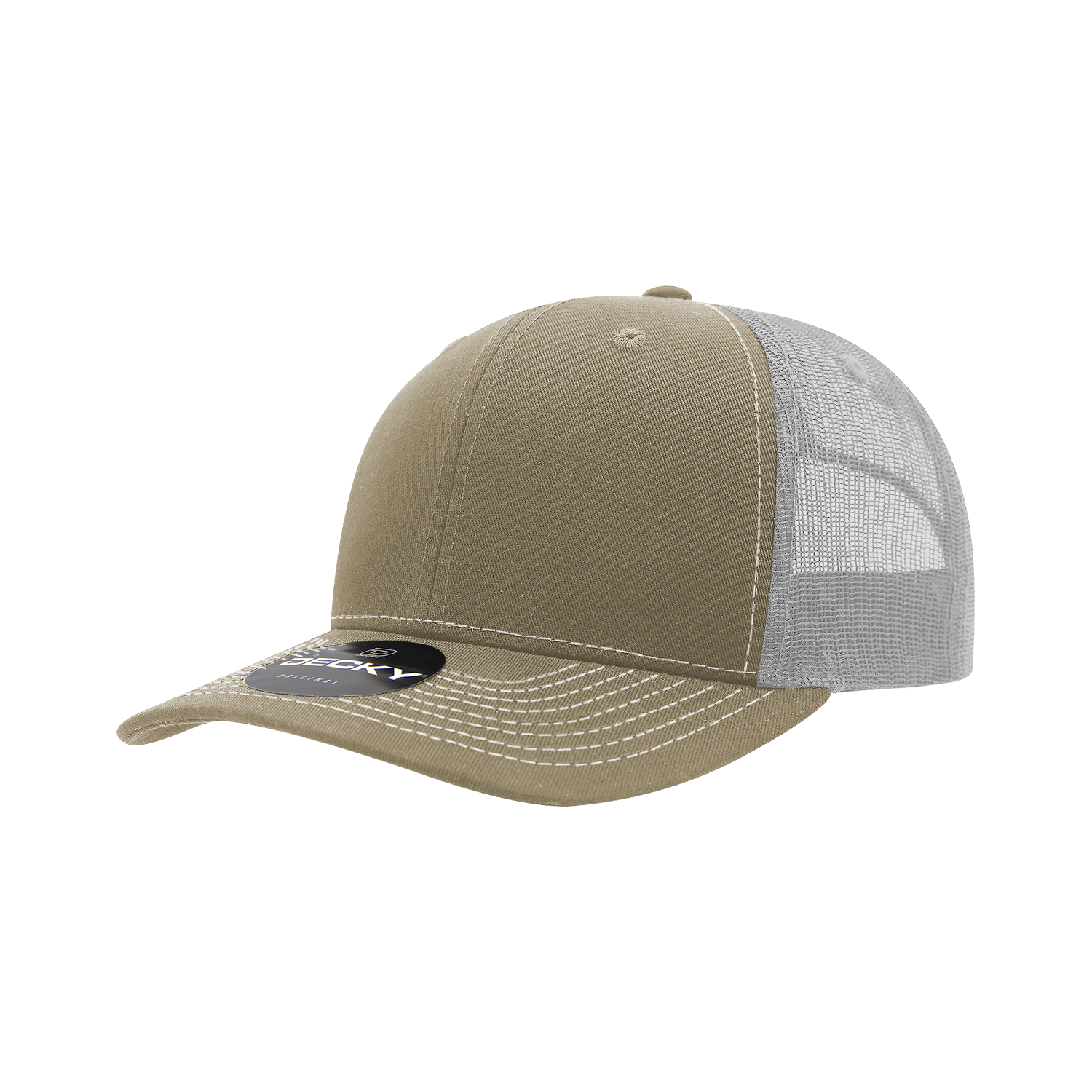 6 Panel Mid Profile Structured Contra-Stitch Trucker