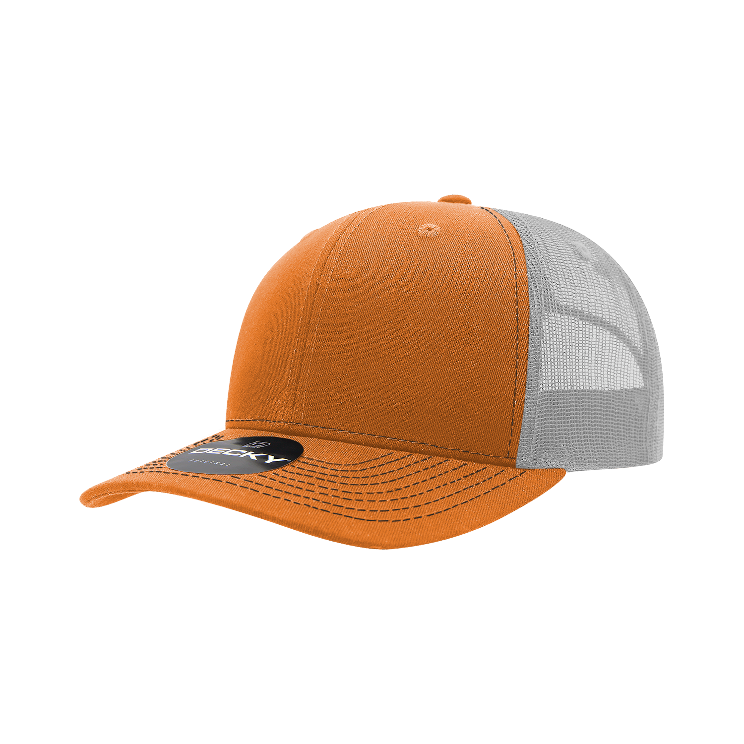 6 Panel Mid Profile Structured Contra-Stitch Trucker