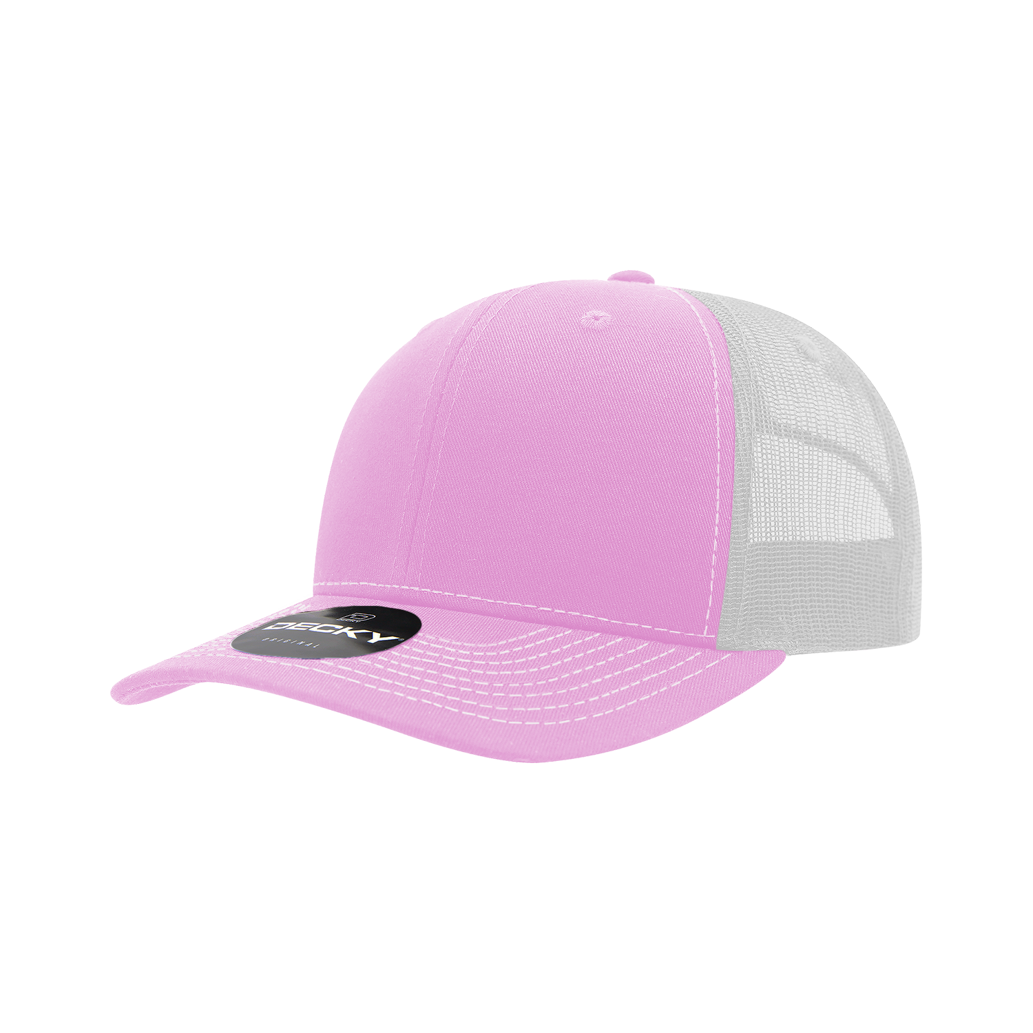 6 Panel Mid Profile Structured Contra-Stitch Trucker