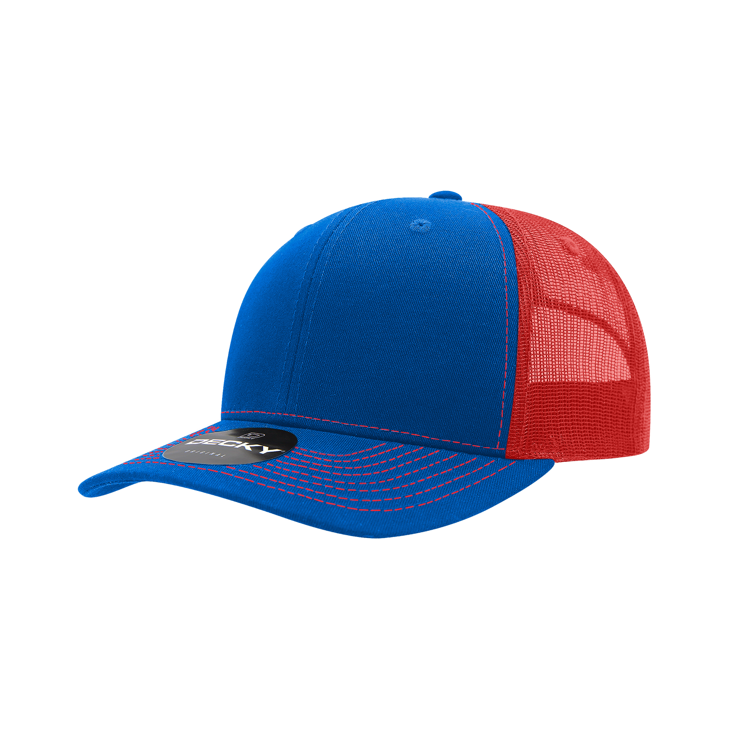 6 Panel Mid Profile Structured Contra-Stitch Trucker