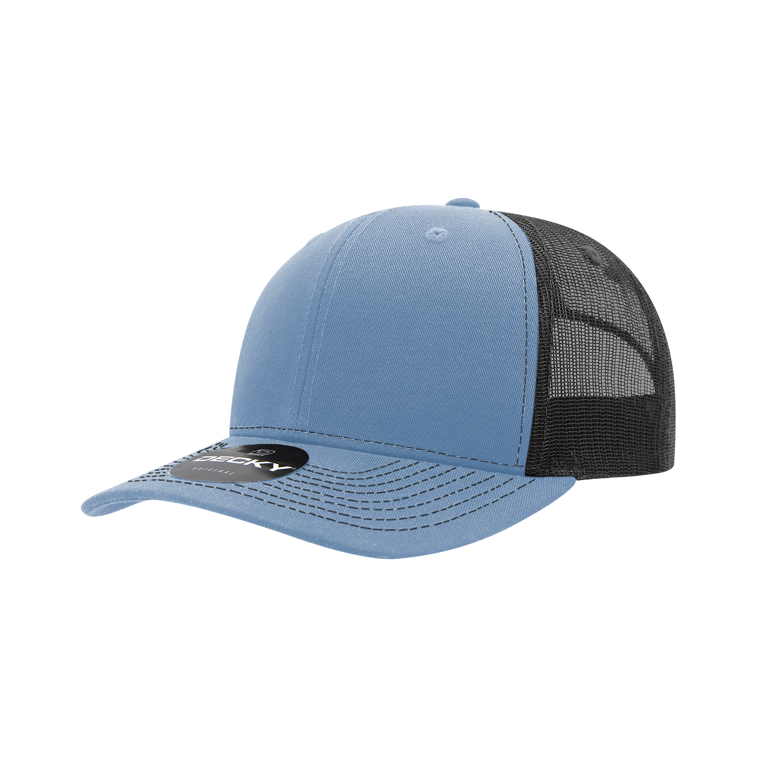 6 Panel Mid Profile Structured Contra-Stitch Trucker