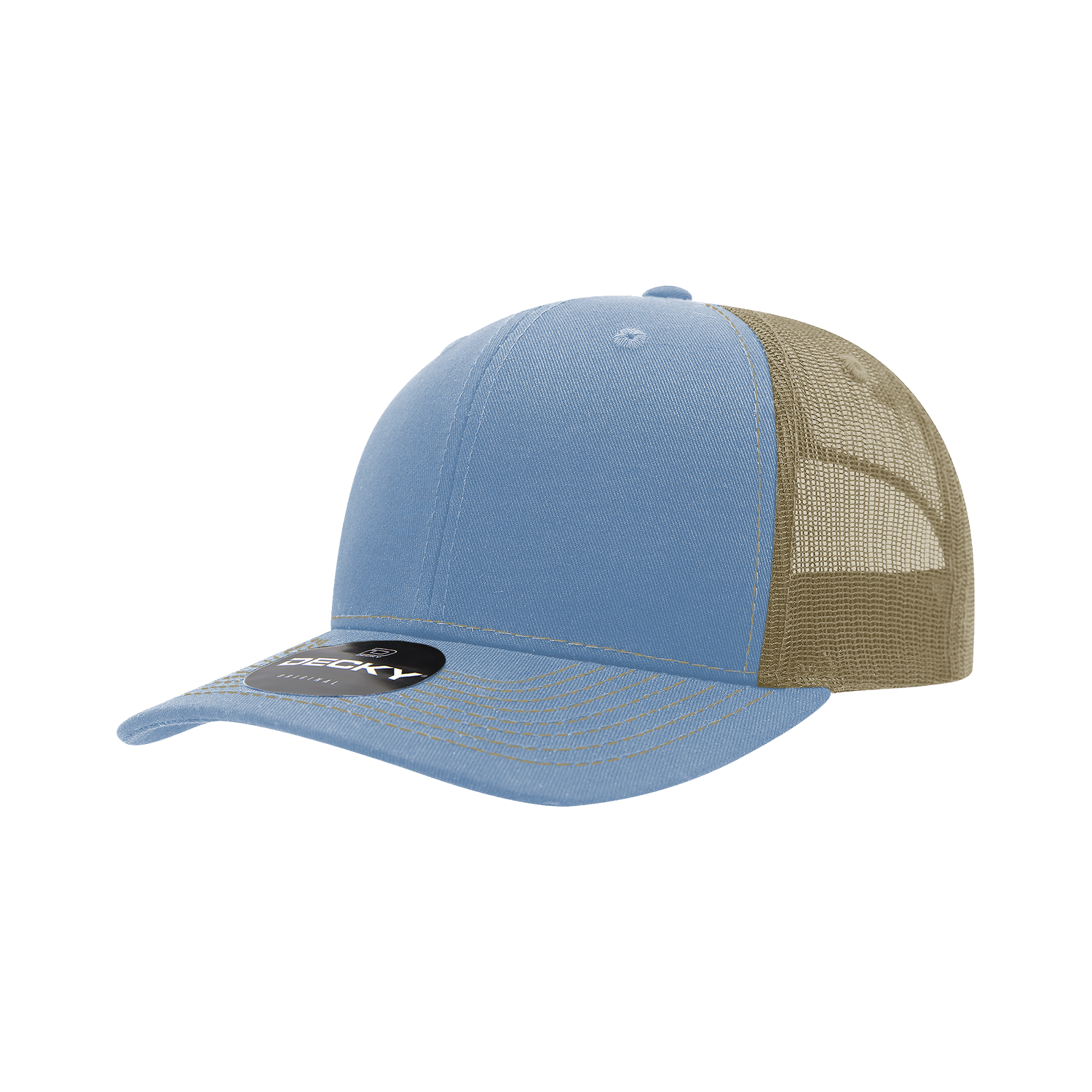 6 Panel Mid Profile Structured Contra-Stitch Trucker