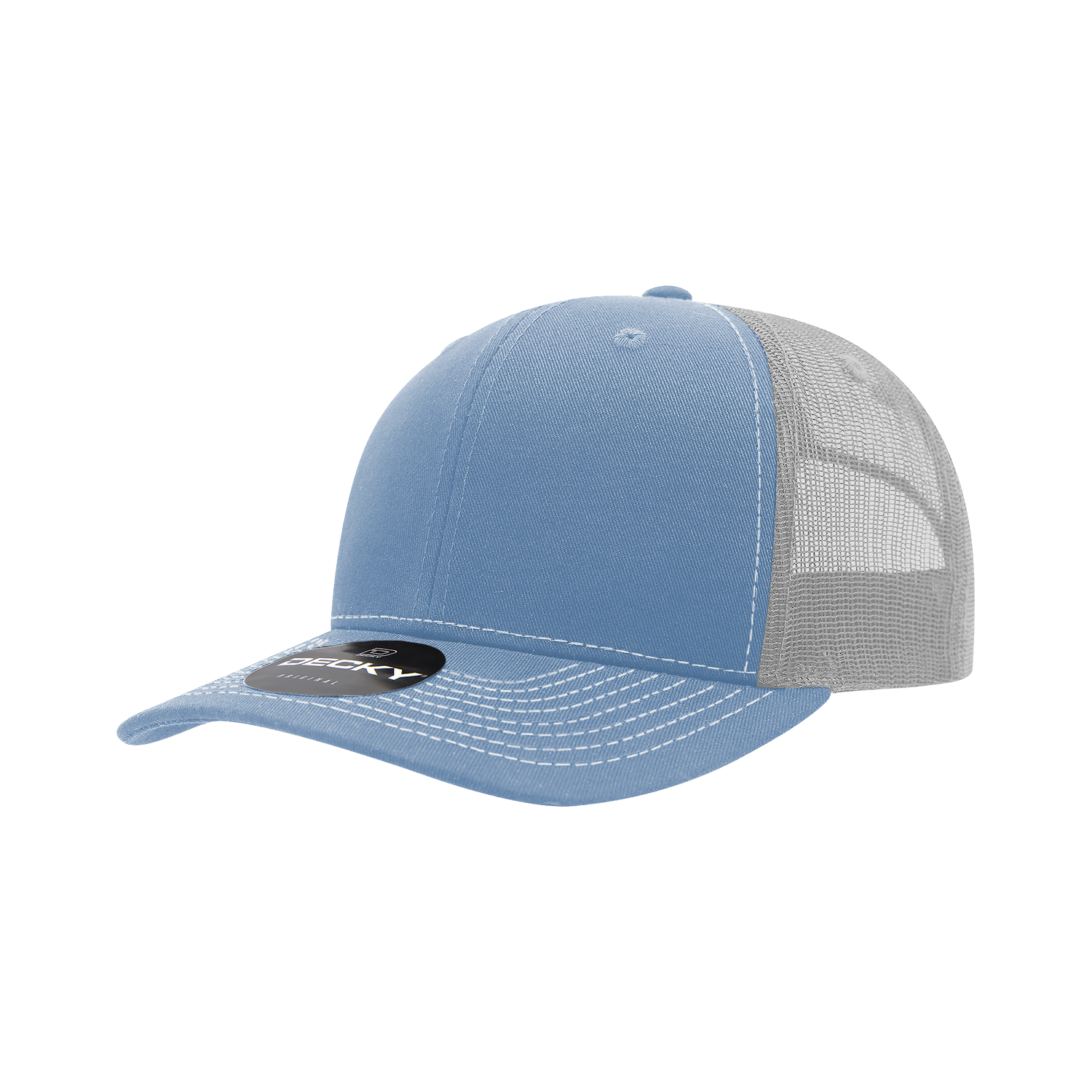 6 Panel Mid Profile Structured Contra-Stitch Trucker