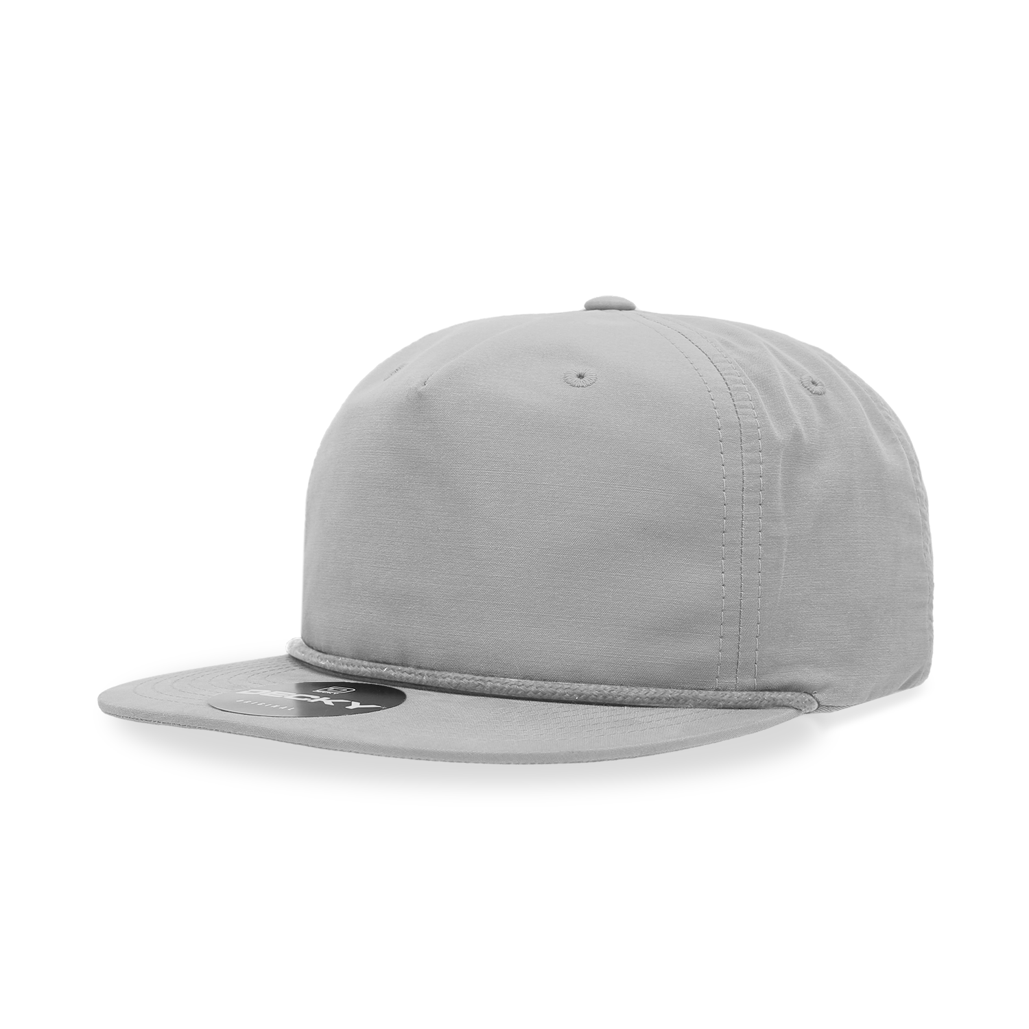 5 Panel High Profile Relaxed Cotton Blend Rope Hat