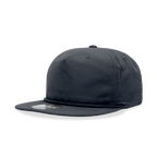 5 Panel High Profile Relaxed Cotton Blend Rope Hat