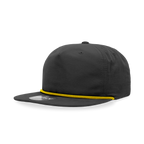 5 Panel High Profile Relaxed Cotton Blend Rope Hat