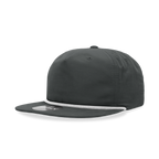 5 Panel High Profile Relaxed Cotton Blend Rope Hat