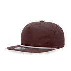 5 Panel High Profile Relaxed Cotton Blend Rope Hat