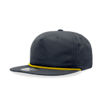 5 Panel High Profile Relaxed Cotton Blend Rope Hat