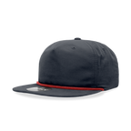 5 Panel High Profile Relaxed Cotton Blend Rope Hat