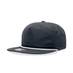 5 Panel High Profile Relaxed Cotton Blend Rope Hat