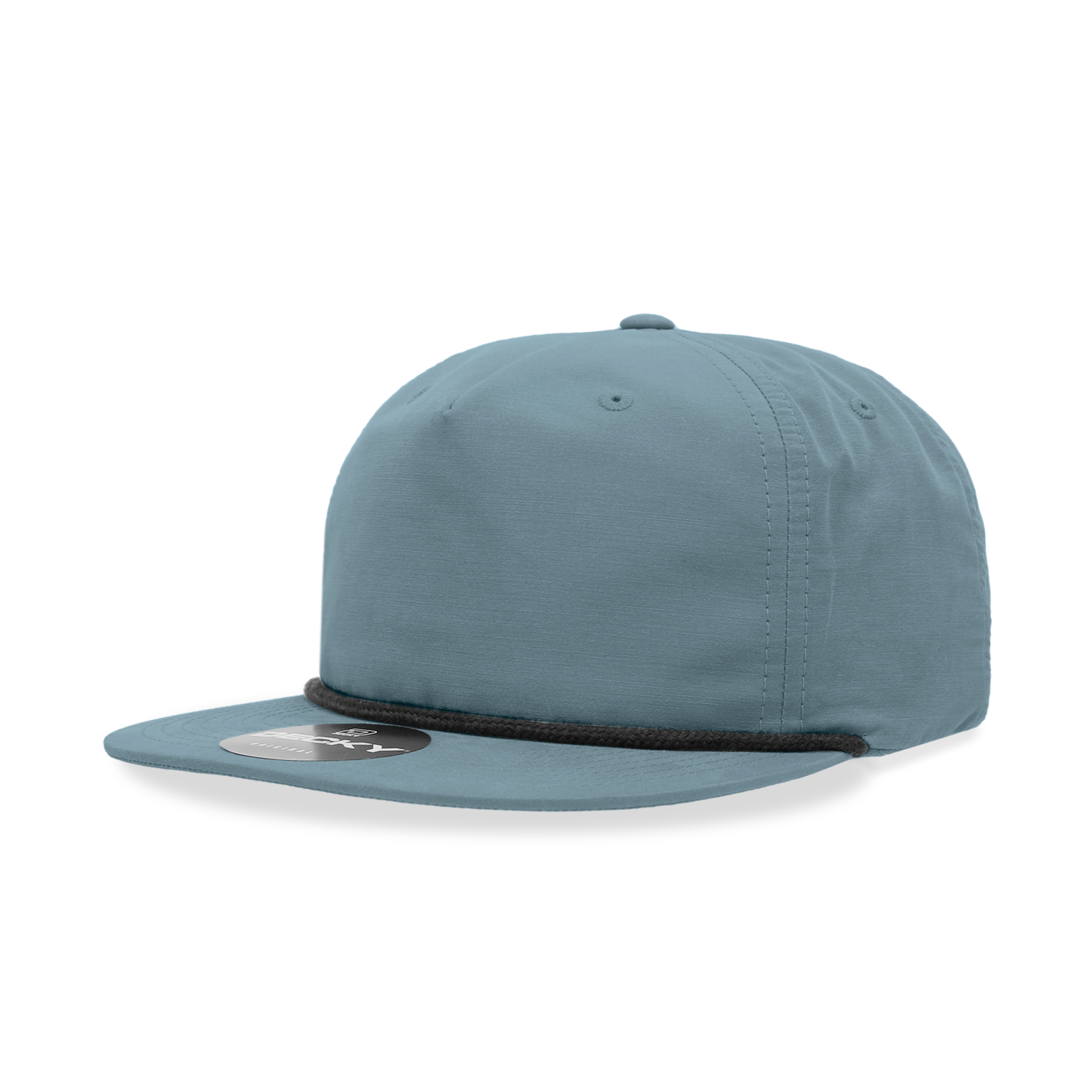 5 Panel High Profile Relaxed Cotton Blend Rope Hat