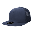 6 Panel High Profile Structured Cotton Blend Trucker