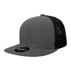 6 Panel High Profile Structured Cotton Blend Trucker