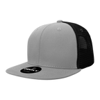 6 Panel High Profile Structured Cotton Blend Trucker